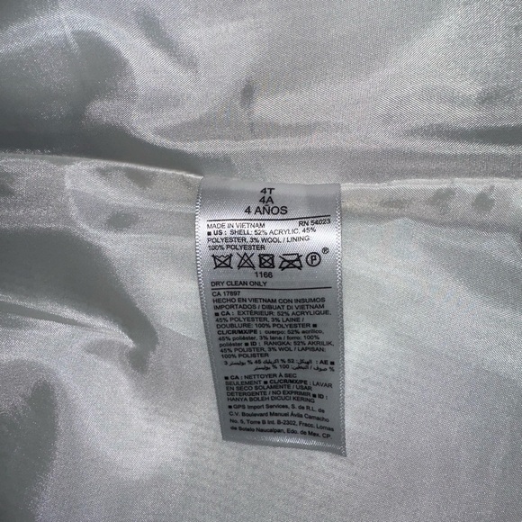 Old Navy toddler gray hooded pea coat - Picture 9 of 13